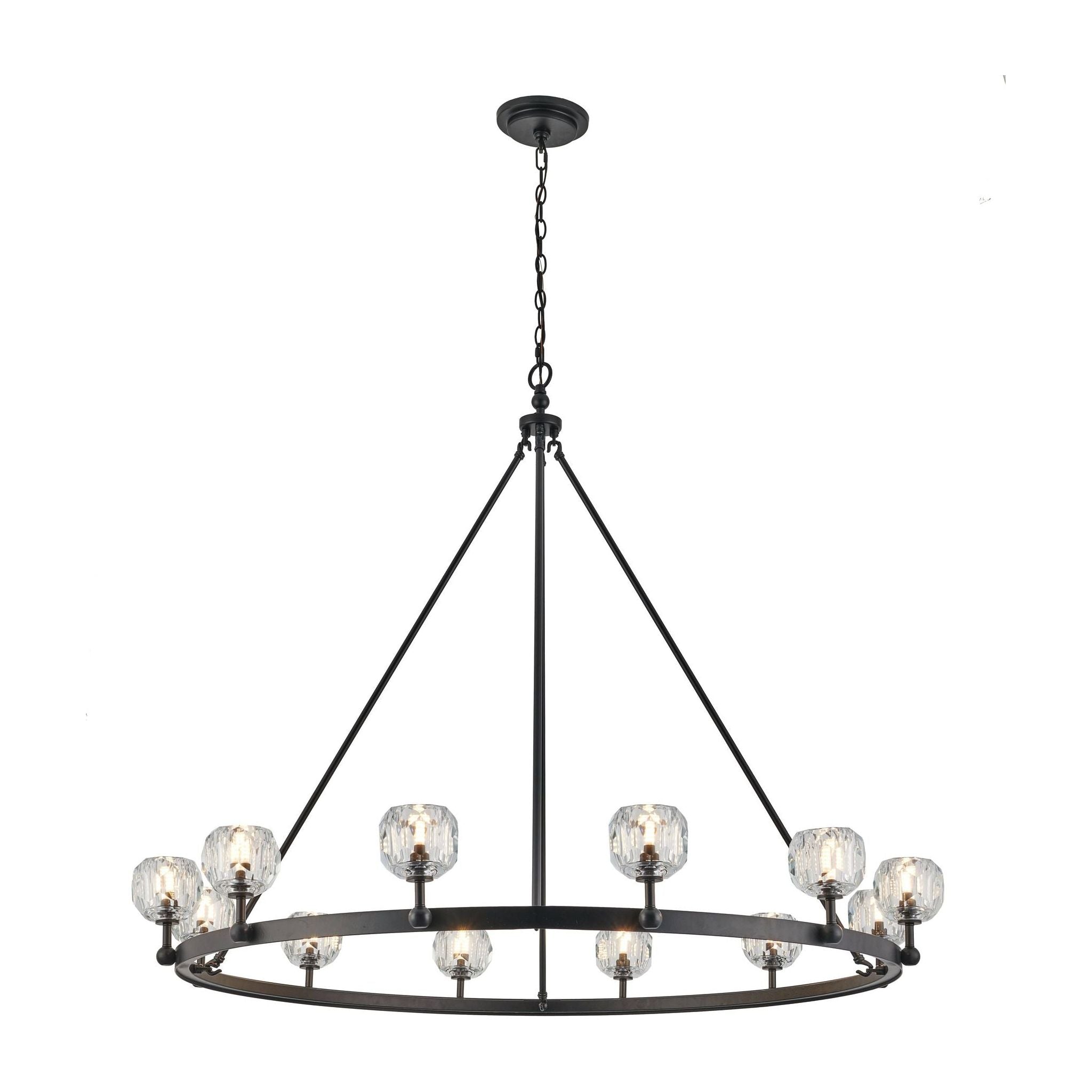 Aluce - 3612C Chandelier - 3612C BK | Montreal Lighting & Hardware