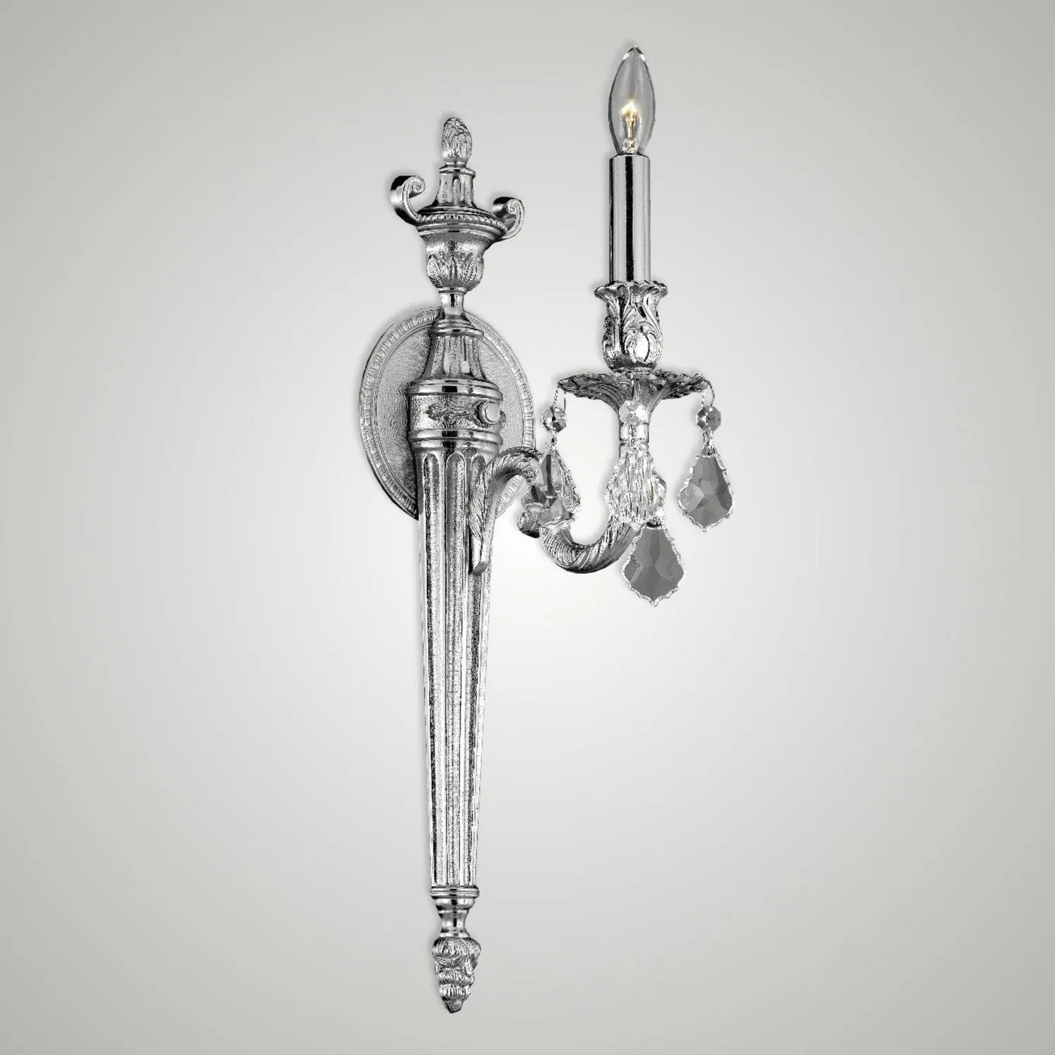 American Brass & Crystal - Brass and Crystal Wall Sconce WS2111 - WS2111-A-08G-ST | Montreal Lighting & Hardware