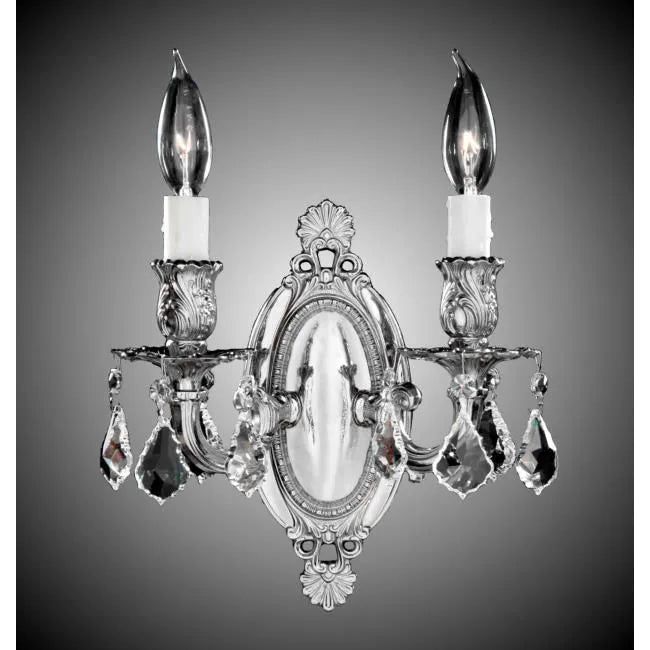 American Brass & Crystal - Brass and Crystal Wall Sconce WS9412 - WS9412-A-08G-PI | Montreal Lighting & Hardware