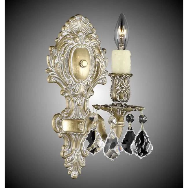 American Brass & Crystal - Brass and Crystal Wall Sconce WS9421 - WS9421-A-04G-PI | Montreal Lighting & Hardware