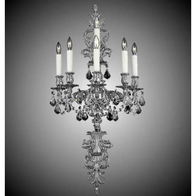 American Brass & Crystal - Brass and Crystal Wall Sconce WS9491 - WS9491-A-08G-PI | Montreal Lighting & Hardware