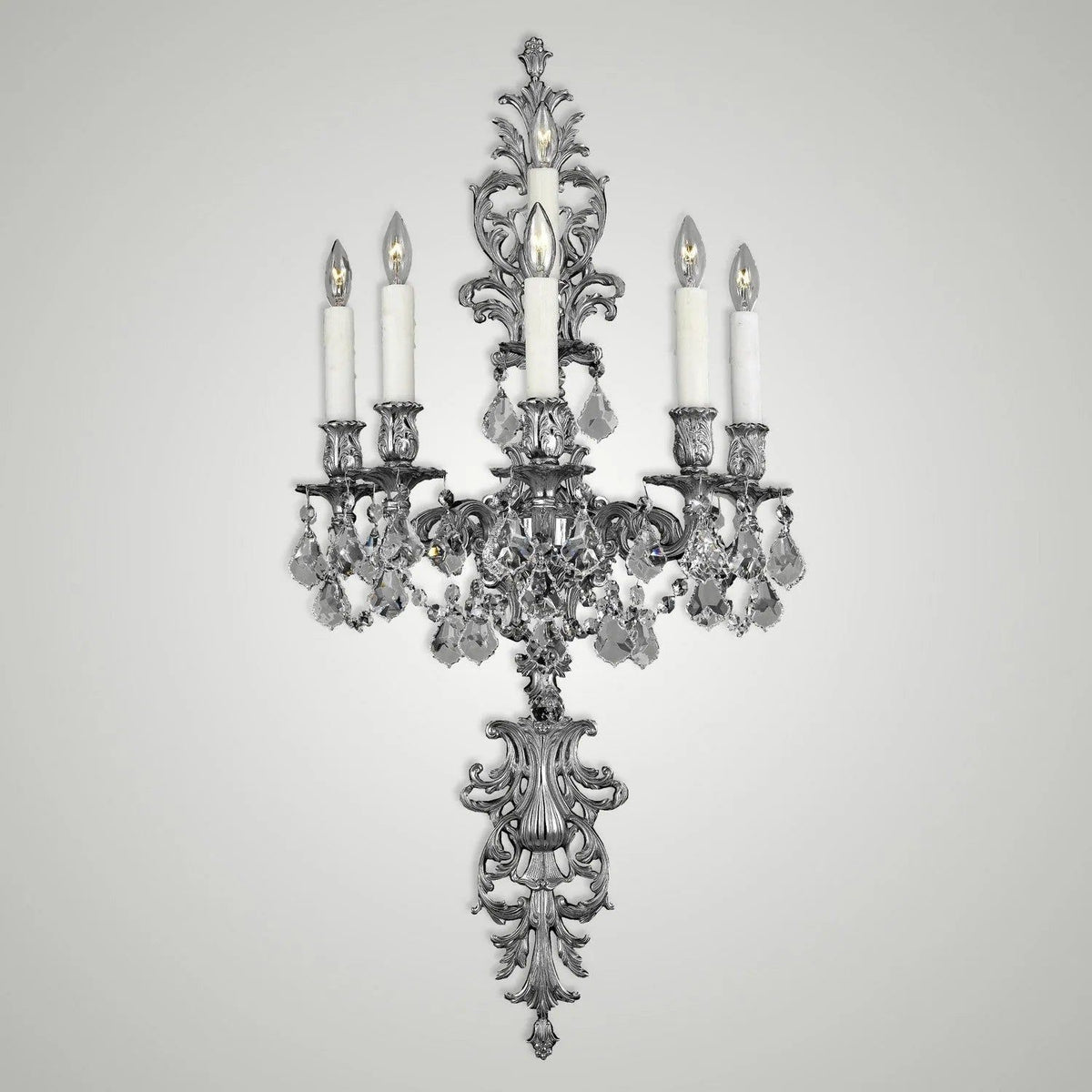 American Brass & Crystal - Brass and Crystal Wall Sconce WS9491 - WS9491-A-08G-PI | Montreal Lighting & Hardware