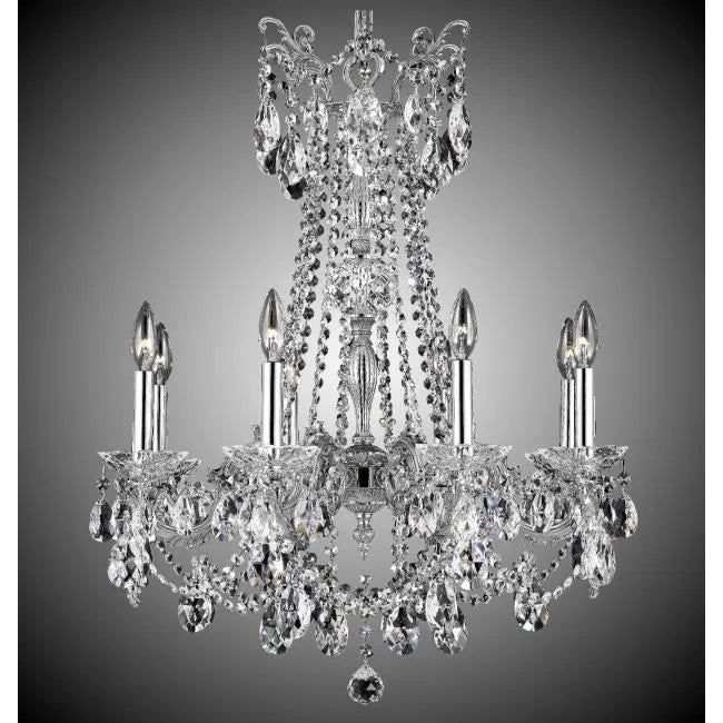 American Brass & Crystal - Crystella Brass and Crystal Chandelier - CH9283-O-08G-ST | Montreal Lighting & Hardware