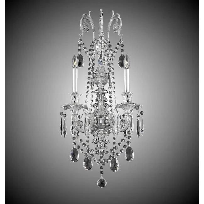 American Brass & Crystal - Finisterra Empire Brass and Crystal Wall Sconce - WS2082-O-U-08G-ST | Montreal Lighting & Hardware