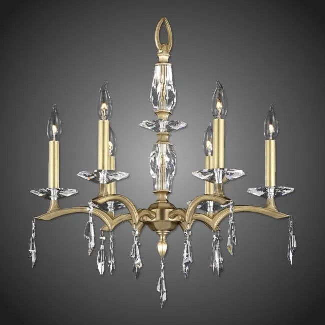 American Brass & Crystal - Kaya Brass and Crystal Chandelier - CH5503-G-36G-ST | Montreal Lighting & Hardware