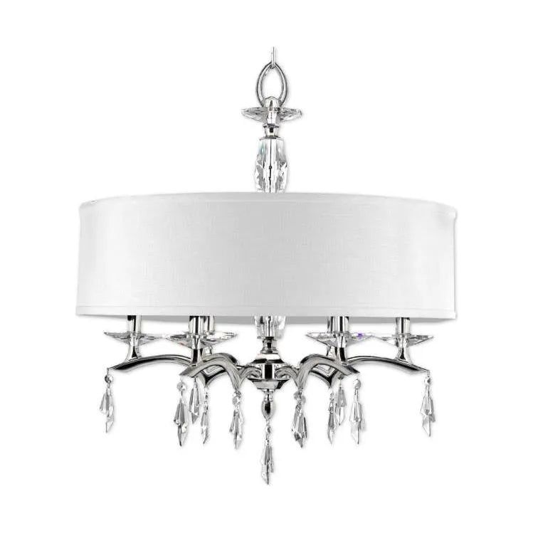 American Brass & Crystal - Kaya Shaded Brass and Crystal Chandelier - CH5603-G-38G-ST-HL | Montreal Lighting & Hardware