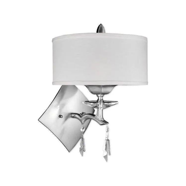 American Brass & Crystal - Kaya Shaded Brass and Crystal Wall Sconce - WS5665-G-37G-ST-HL | Montreal Lighting & Hardware