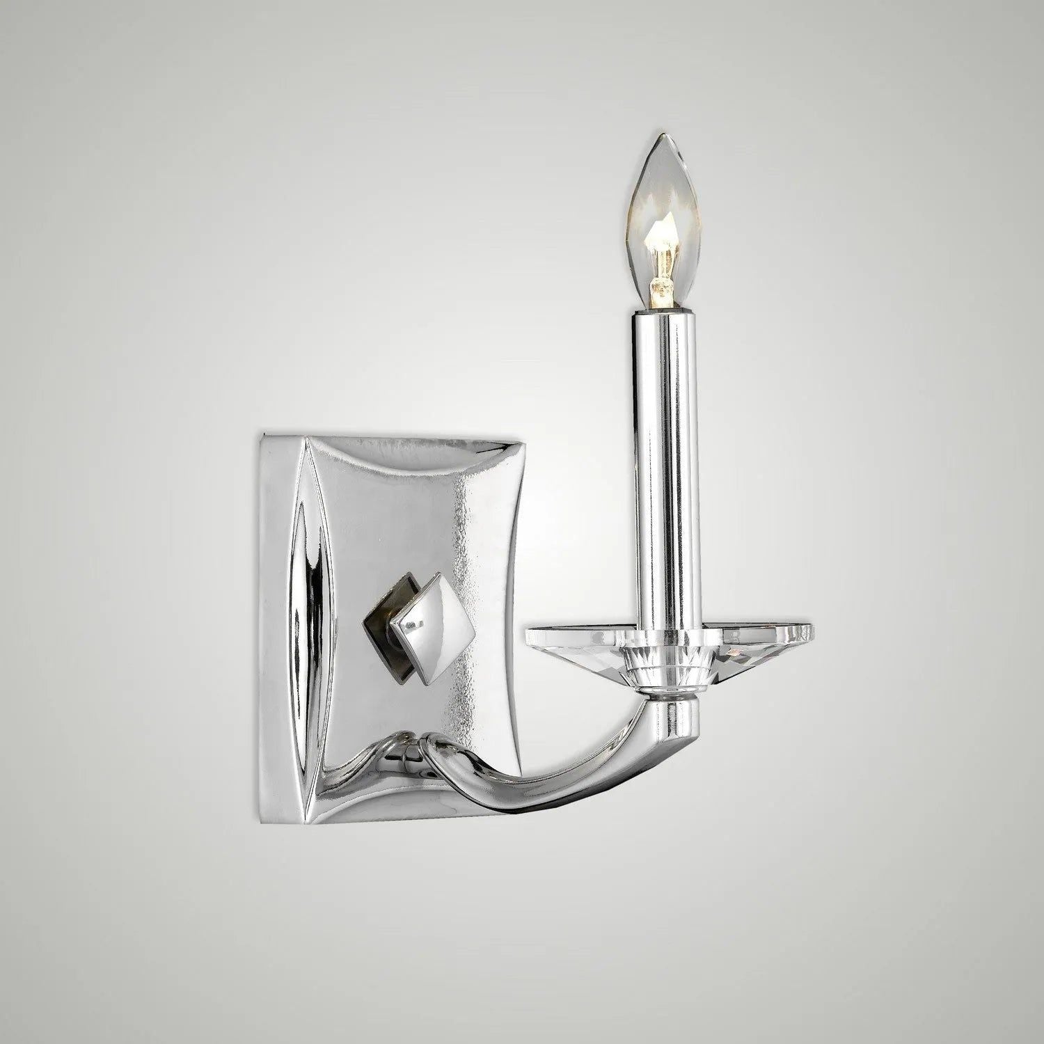 American Brass & Crystal - Kensington Brass and Crystal Wall Sconce - WS5381-38G-ST | Montreal Lighting & Hardware