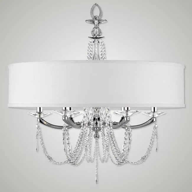 American Brass & Crystal - Kensington Empire Shaded Brass and Crystal Chandelier - CH5466-U-38G-ST-HL | Montreal Lighting & Hardware