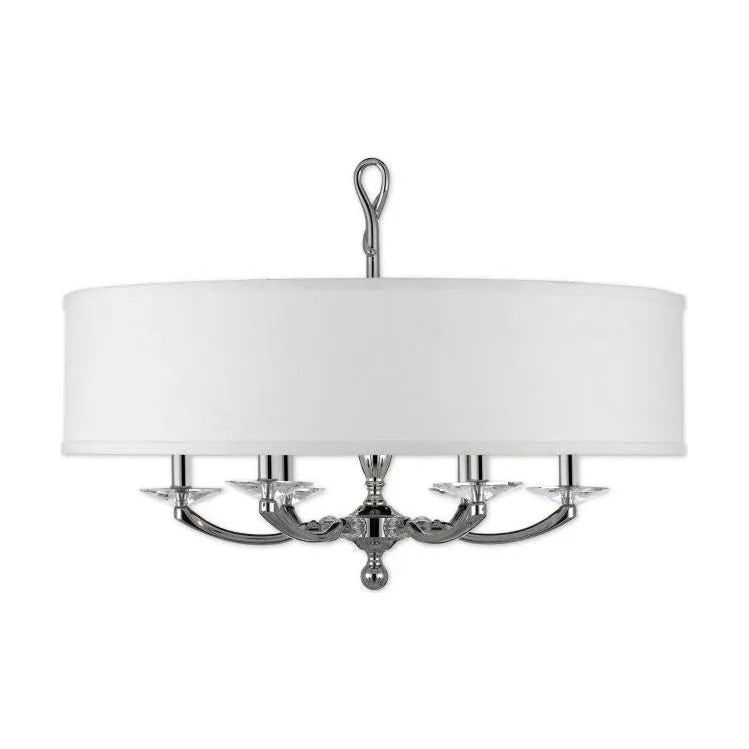 American Brass & Crystal - Kensington Shaded Brass and Crystal Chandelier - CH5426-38G-ST-HL | Montreal Lighting & Hardware