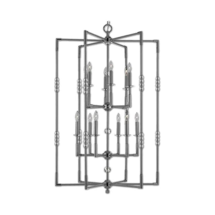 American Brass & Crystal - Magro Brass and Crystal Chandelier - CH3505-37G-38G-ST | Montreal Lighting & Hardware