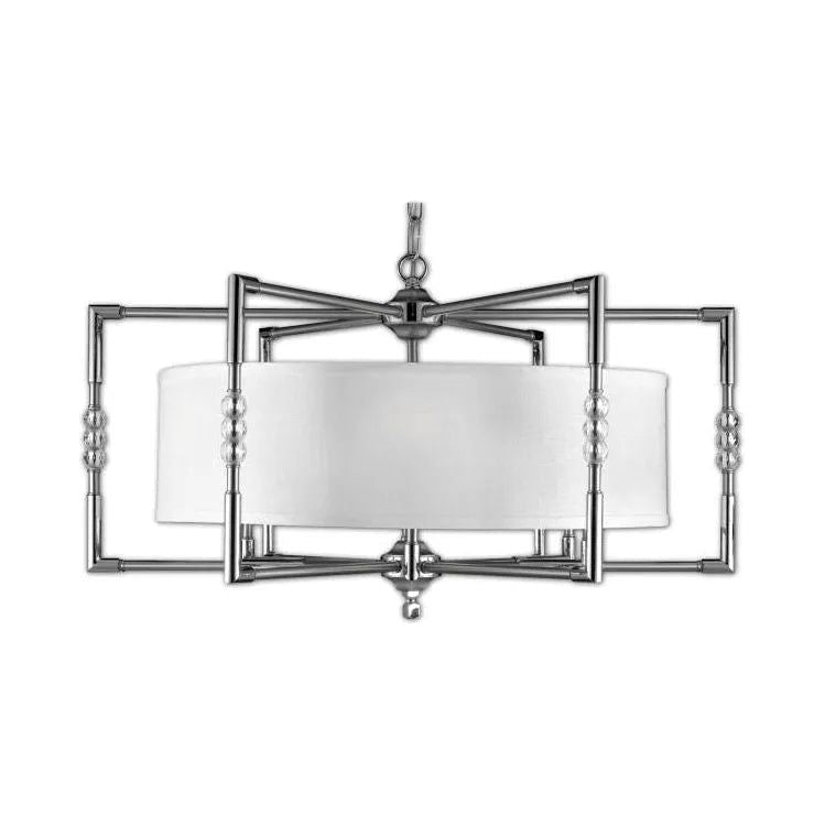 American Brass & Crystal - Magro Shaded Brass and Crystal Chandelier - CH3704-37G-38G-ST-HL | Montreal Lighting & Hardware