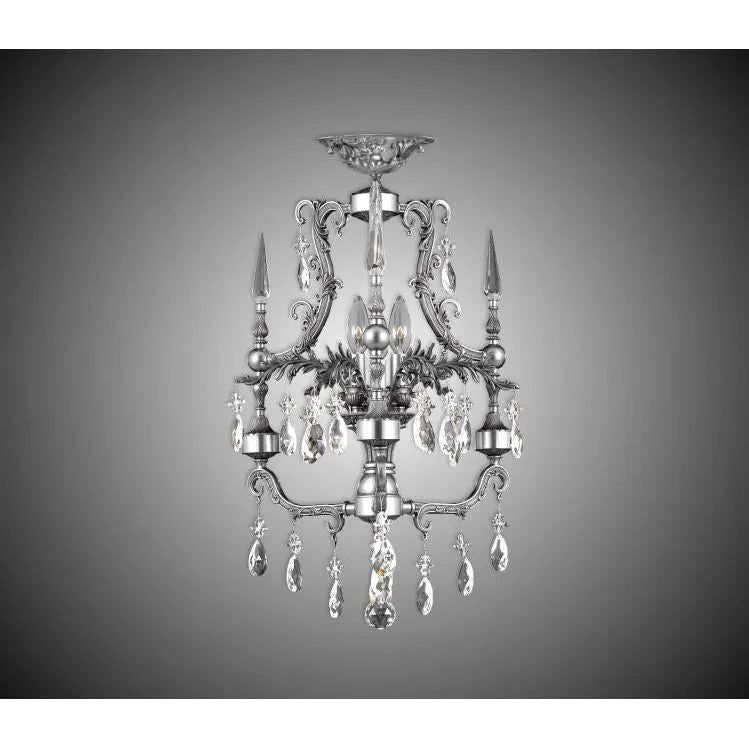 American Brass & Crystal - Parisian Brass and Crystal Semi-Flush - FM7610-O-10G-ST | Montreal Lighting & Hardware