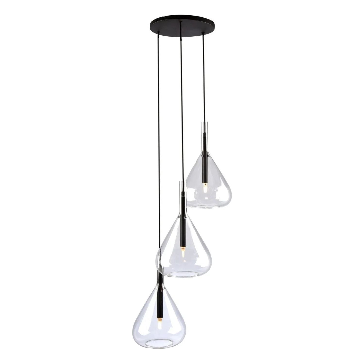 Artcraft Lighting - Conic Multi Pendant - AC11163BK | Montreal Lighting & Hardware