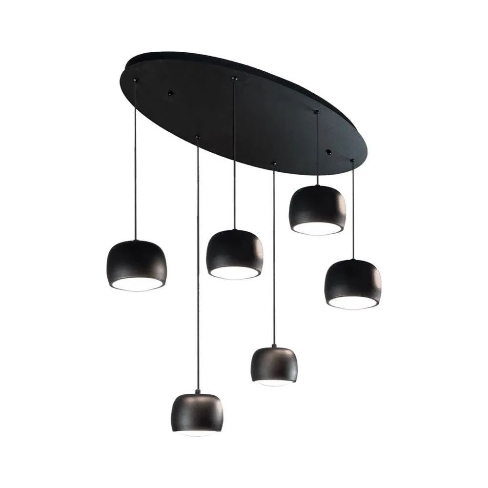 Artcraft Lighting - Onyx LED Oval Linear Pendant - AC6786BK | Montreal Lighting & Hardware