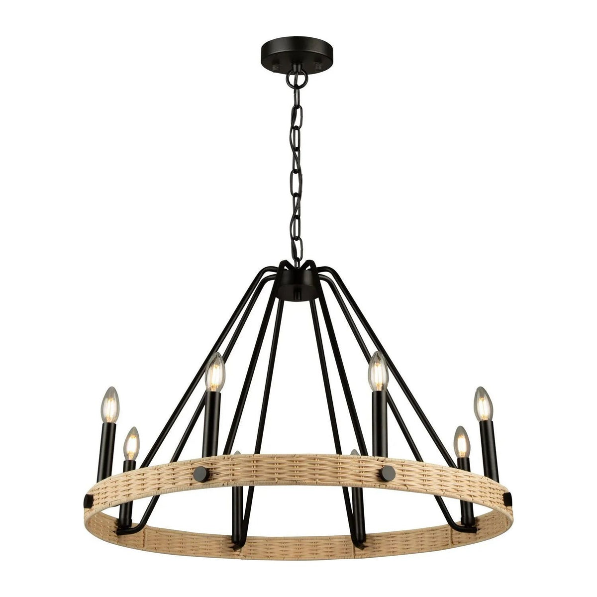 Artcraft Lighting - Perris Chandelier - AC11718BK | Montreal Lighting & Hardware