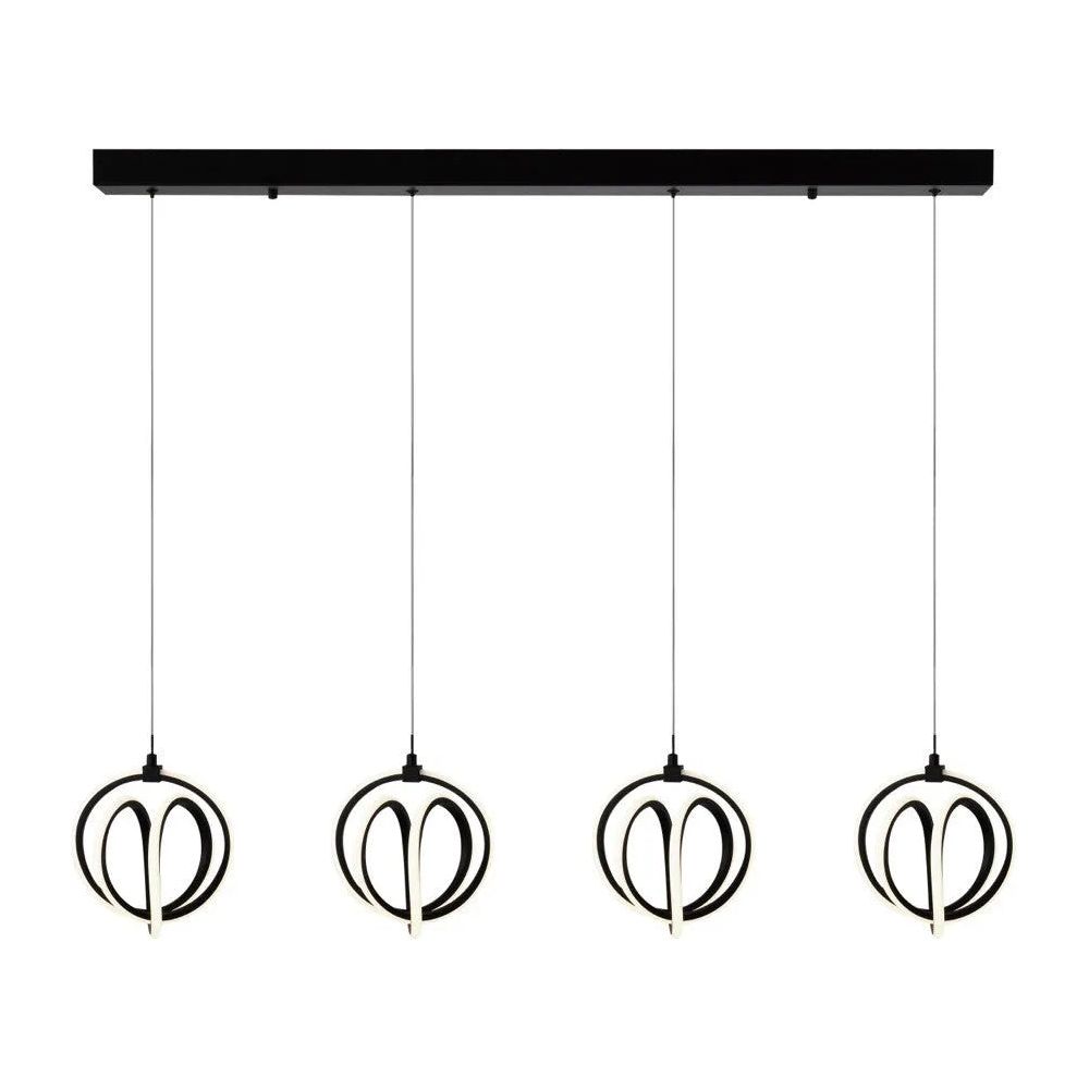 Artcraft Lighting - Rose Collection LED Linear Chandelier - AC6734BK | Montreal Lighting & Hardware