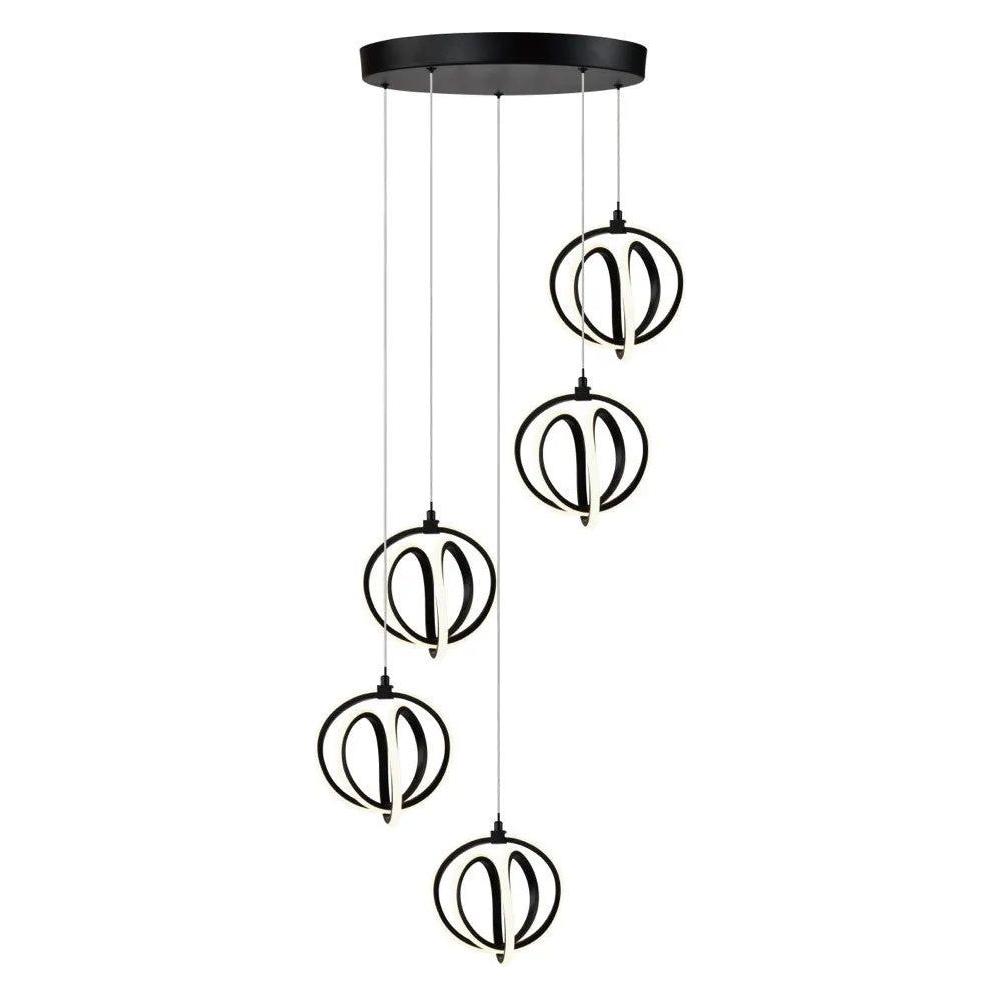 Artcraft Lighting - Rose Collection LED Multi-Light Chandelier - AC6735BK | Montreal Lighting & Hardware