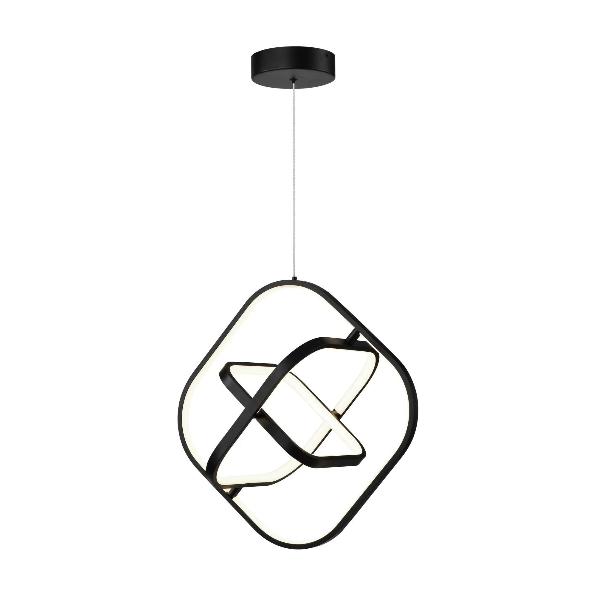 Artcraft Lighting - Sienna Square LED Pendant - AC6690BK | Montreal Lighting & Hardware