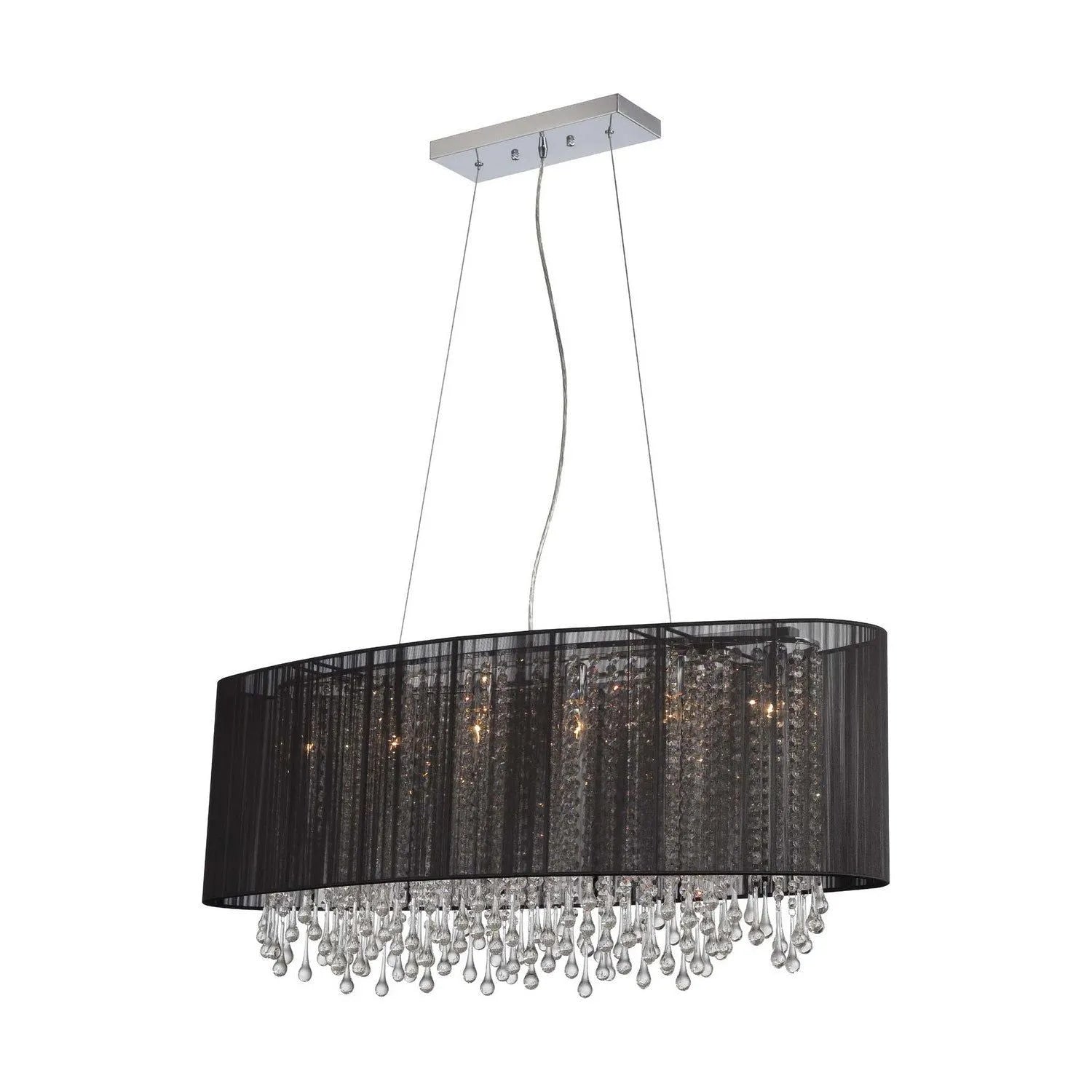 Avenue Lighting - Beverly Dr. Linear Chandelier - HF1503-BLK | Montreal Lighting & Hardware