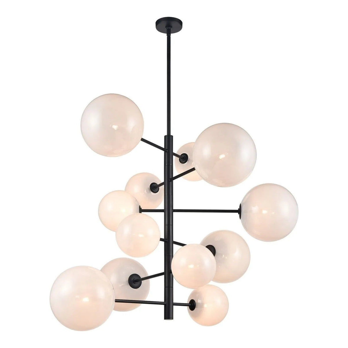 Avenue Lighting - Delilah Chandelier - HF4212-BK-WHT | Montreal Lighting & Hardware