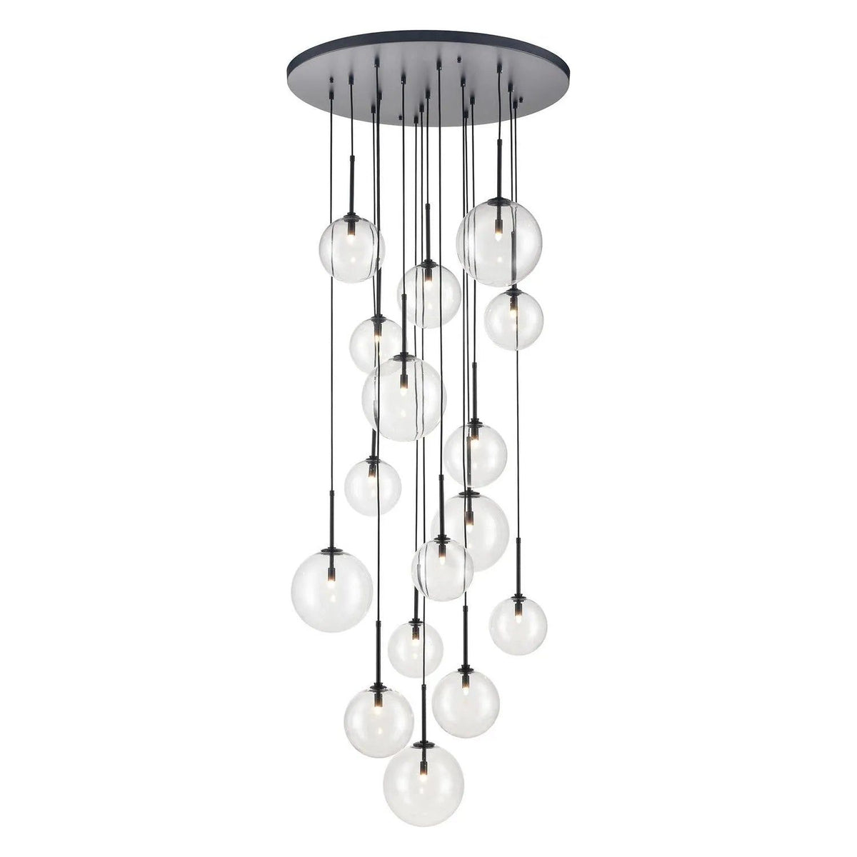 Avenue Lighting - Delilah Multi-Light Pendant - HF4266-BK | Montreal Lighting & Hardware