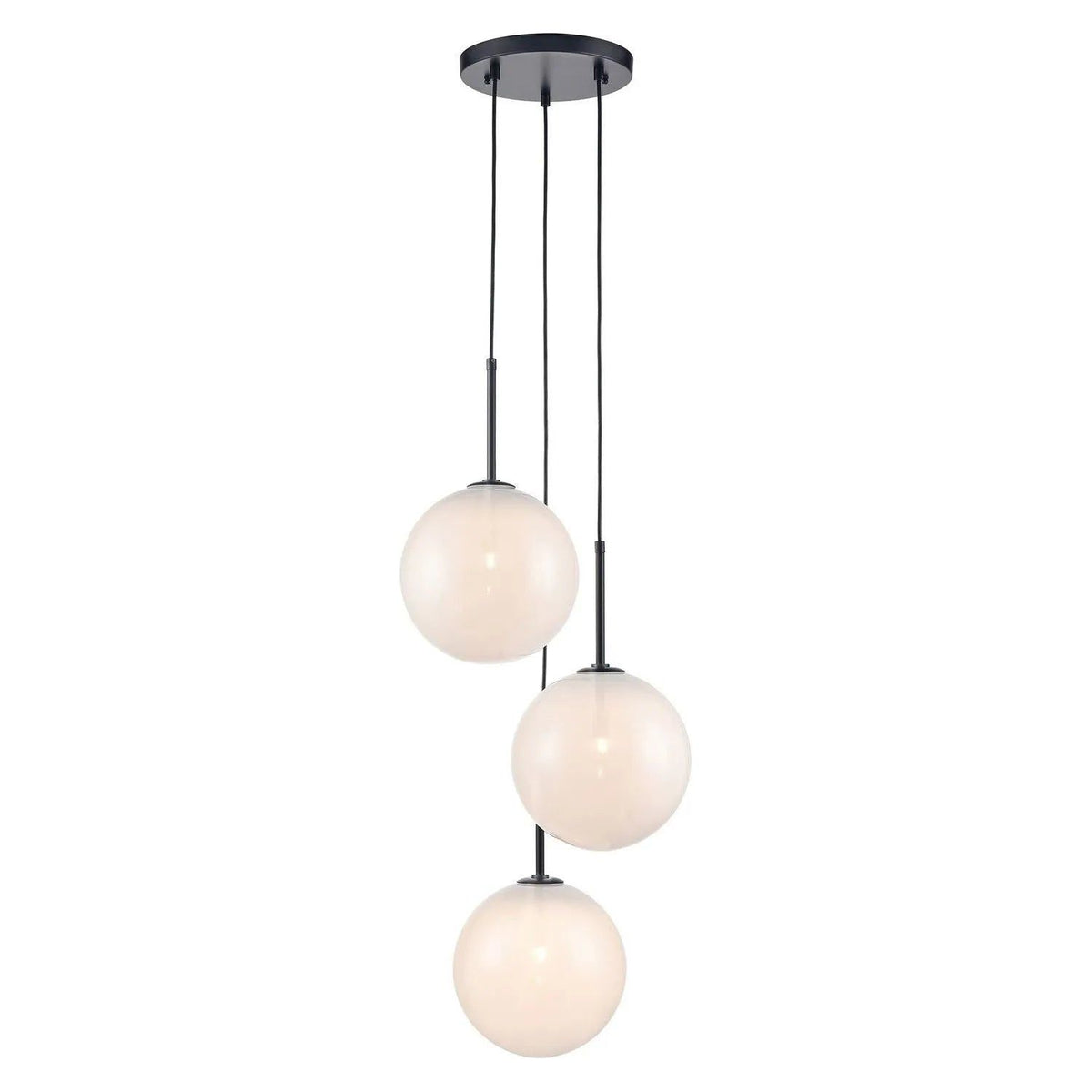 Avenue Lighting - Delilah Pendant - HF4233-BK-WHT | Montreal Lighting & Hardware