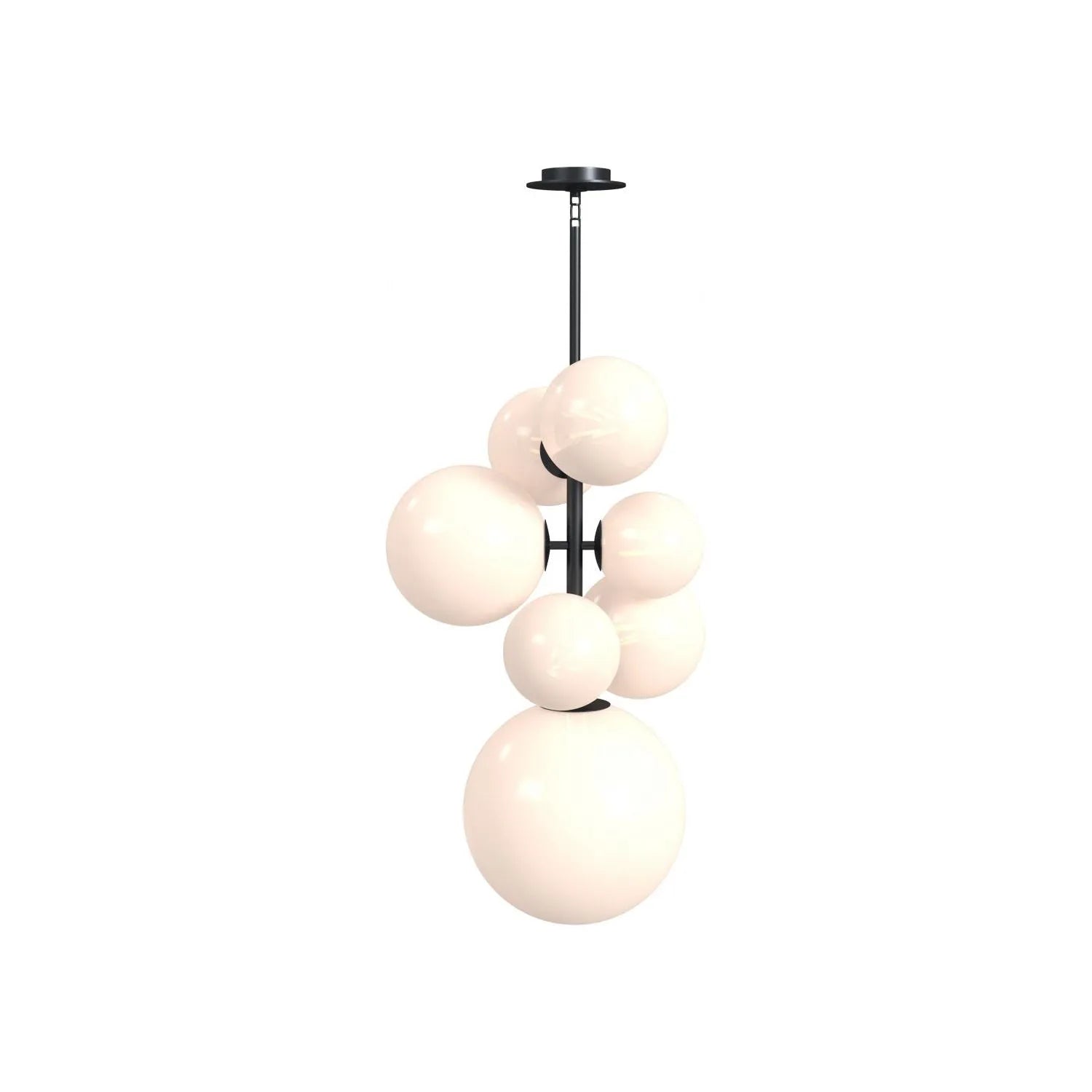 Avenue Lighting - Delilah Pendant HF4277 - HF4277-BK-WHT | Montreal Lighting & Hardware