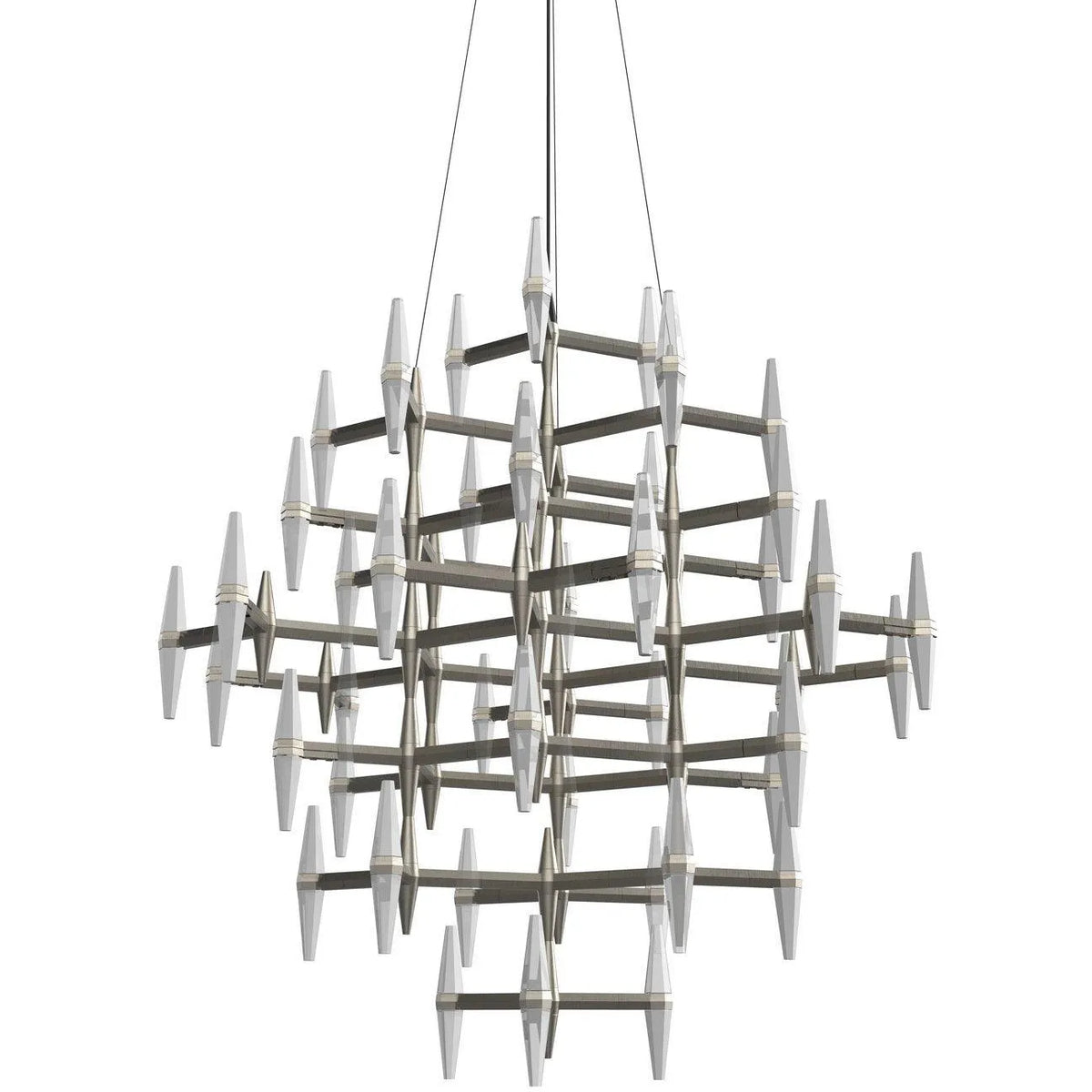 BlackJack Lighting - Prism Single Multi-Tier Chandelier - PSM-437-SN-27U-30K | Montreal Lighting & Hardware