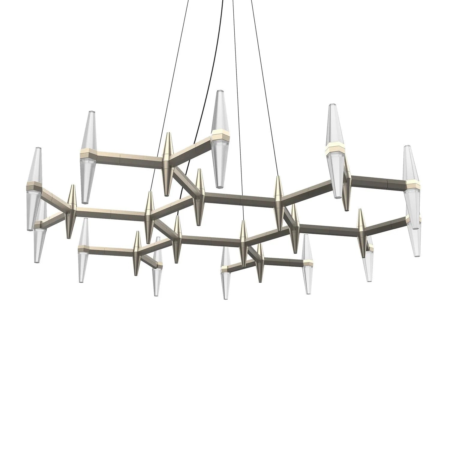 BlackJack Lighting - Prism Single-Tier Chandelier - PSM-281-SN-27U-30K | Montreal Lighting & Hardware