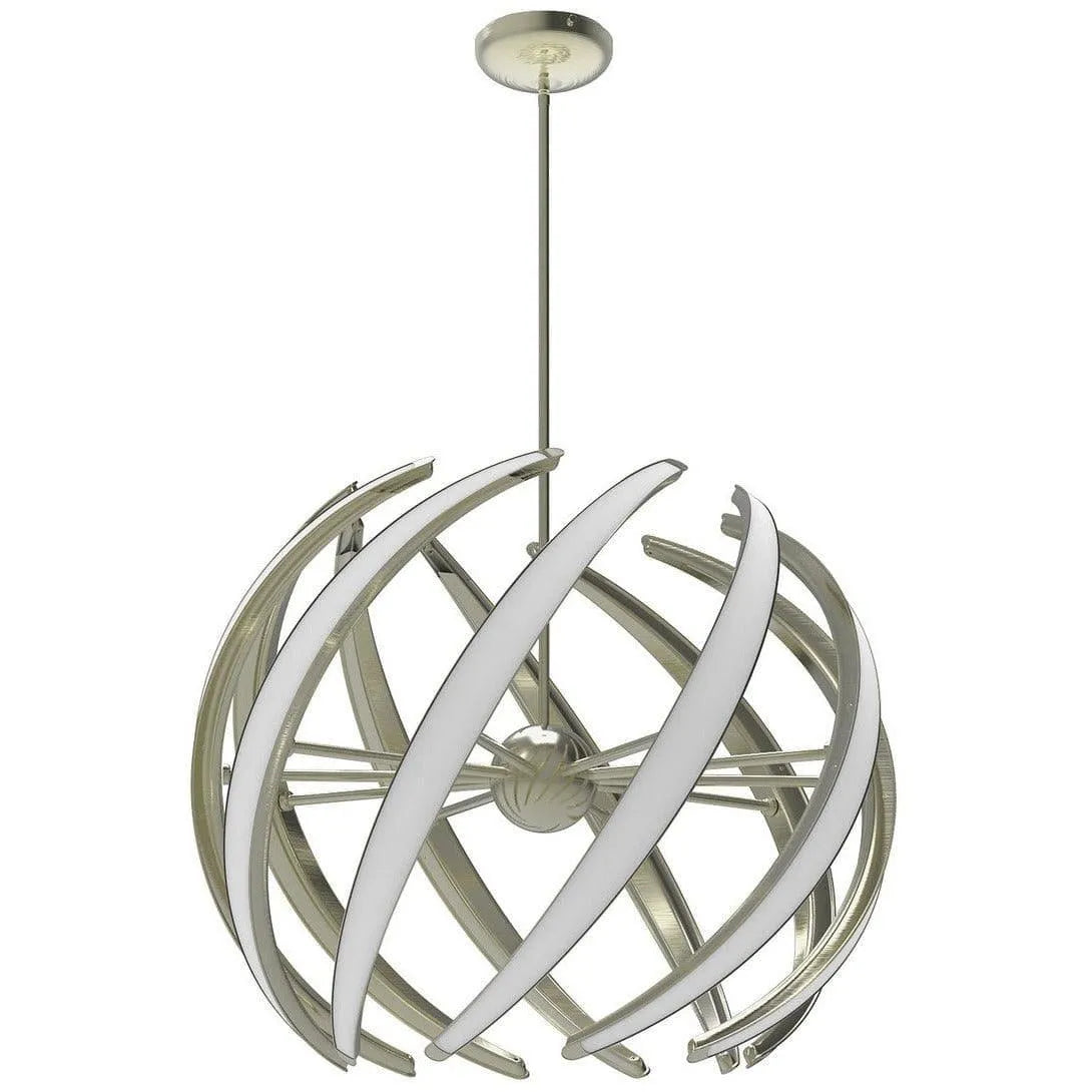 BlackJack Lighting - Swirl Pendant - SWL-32P-SN-27Z-30K | Montreal Lighting & Hardware