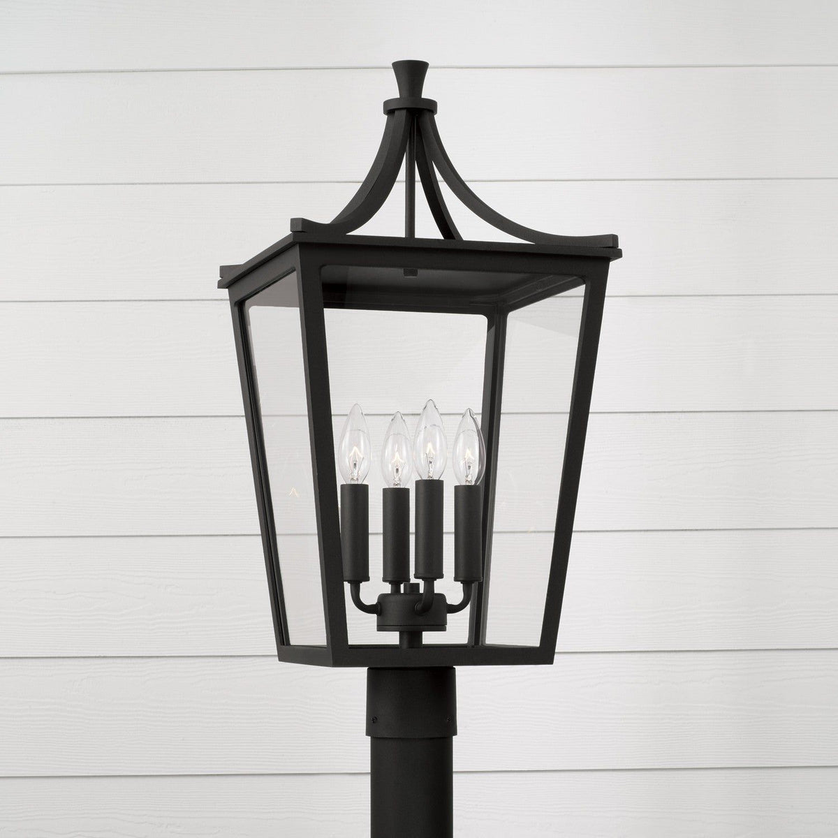 Capital Lighting Fixture Company - Adair Outdoor Post Lantern - 947943BK | Montreal Lighting & Hardware