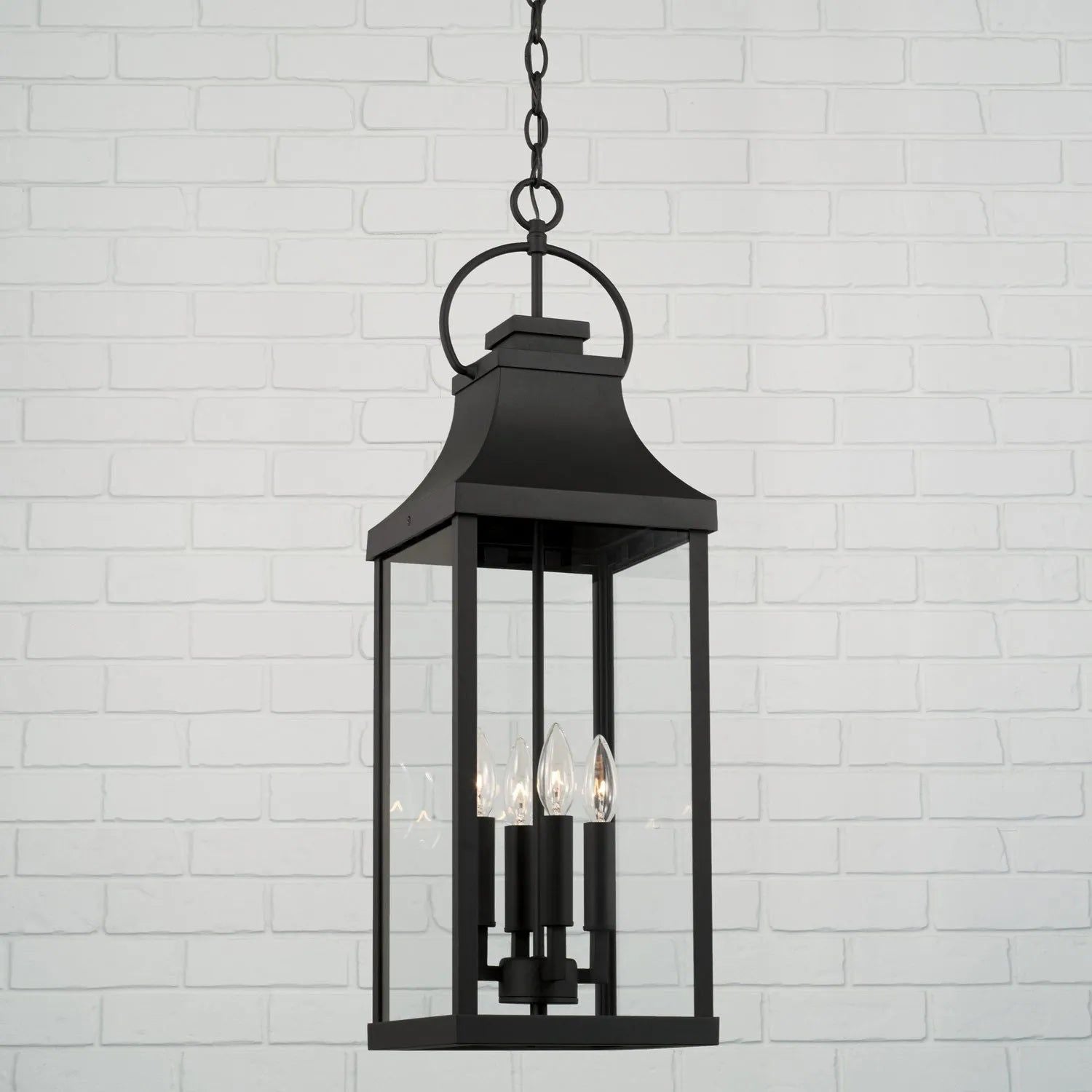 Capital Lighting Fixture Company - Bradford Outdoor Hanging Lantern - 946442BK | Montreal Lighting & Hardware