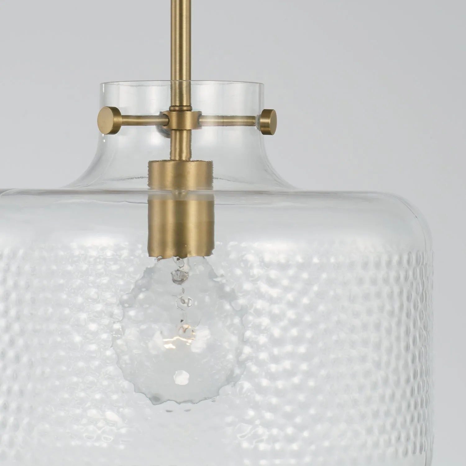 Capital Lighting Fixture Company - Brighton Dotted Glass Pendant - 342512AD | Montreal Lighting & Hardware