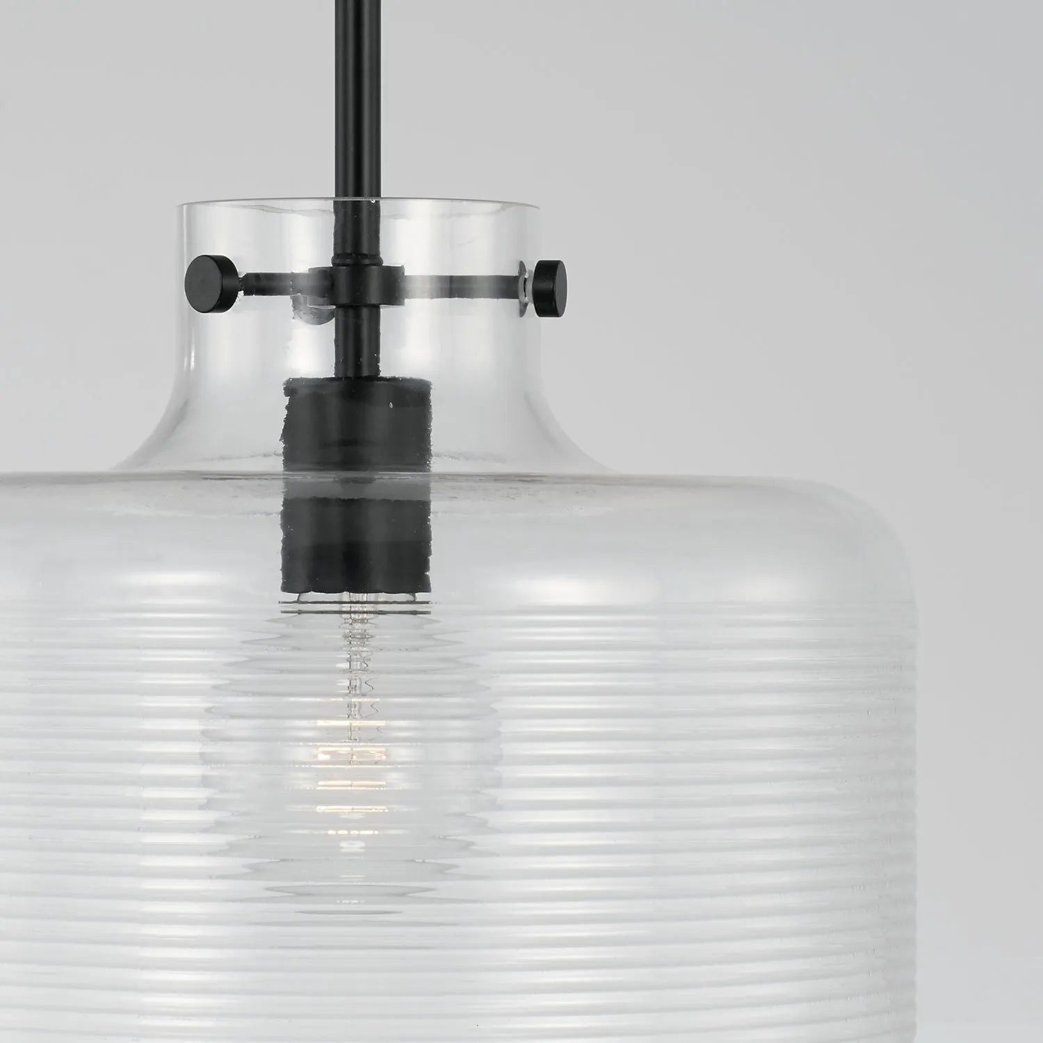 Capital Lighting Fixture Company - Brighton Ribbed Glass Pendant - 342511AD | Montreal Lighting & Hardware