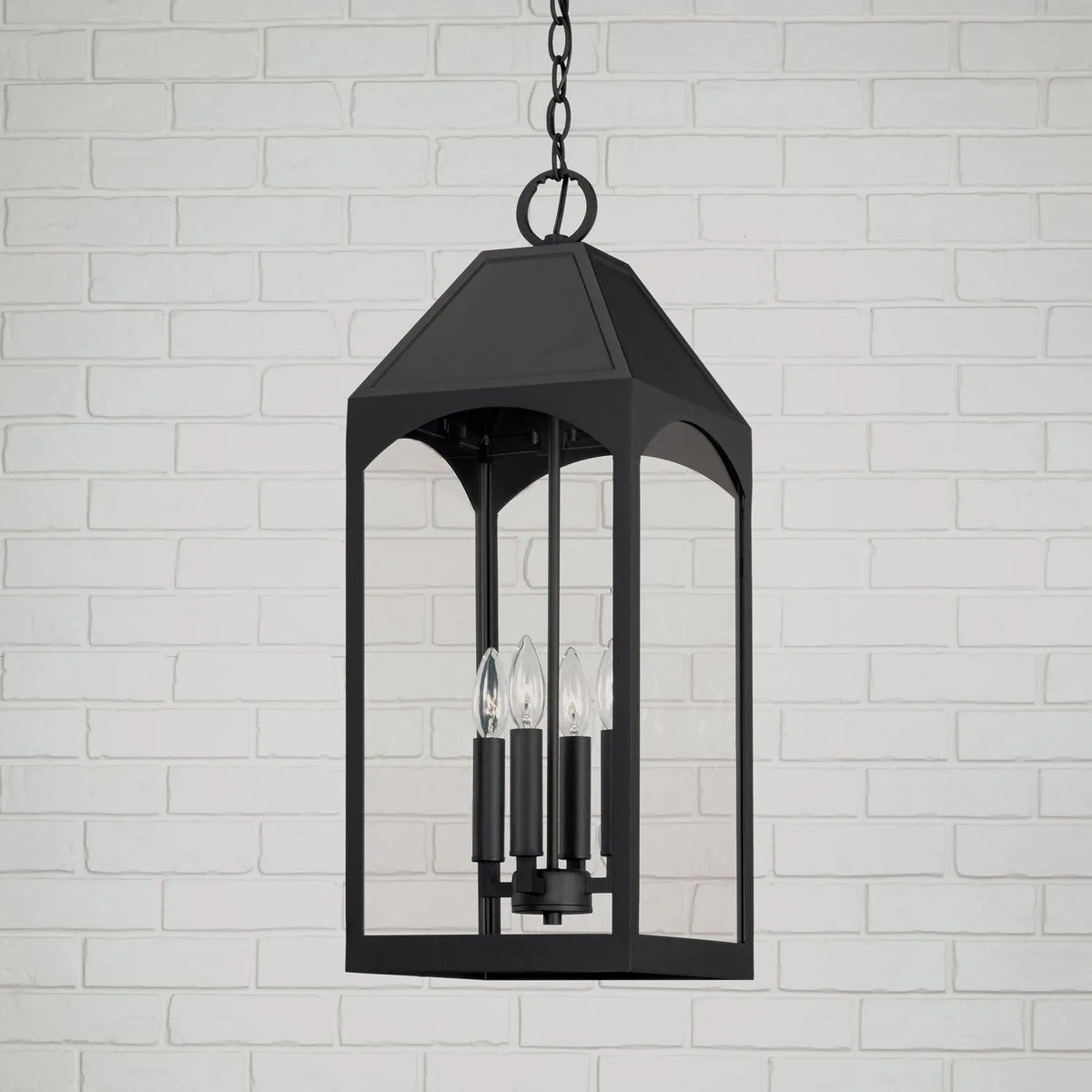 Capital Lighting Fixture Company - Burton Outdoor Hanging Lantern - 946342BK | Montreal Lighting & Hardware