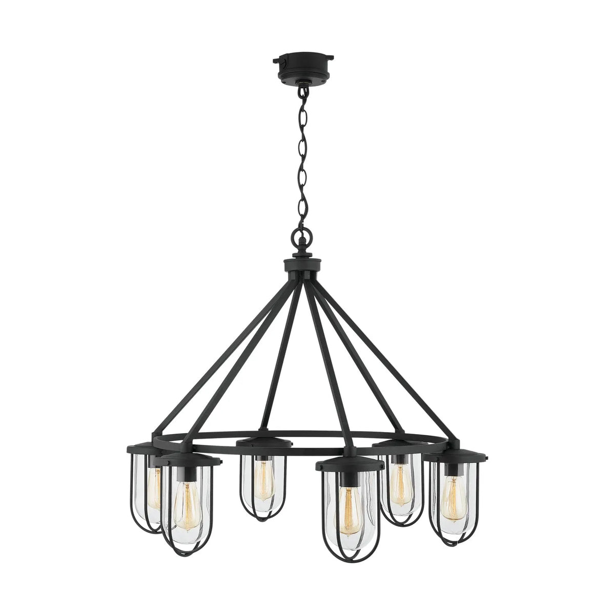 Capital Lighting Fixture Company - Corbin Chandelier - 934261BK | Montreal Lighting & Hardware