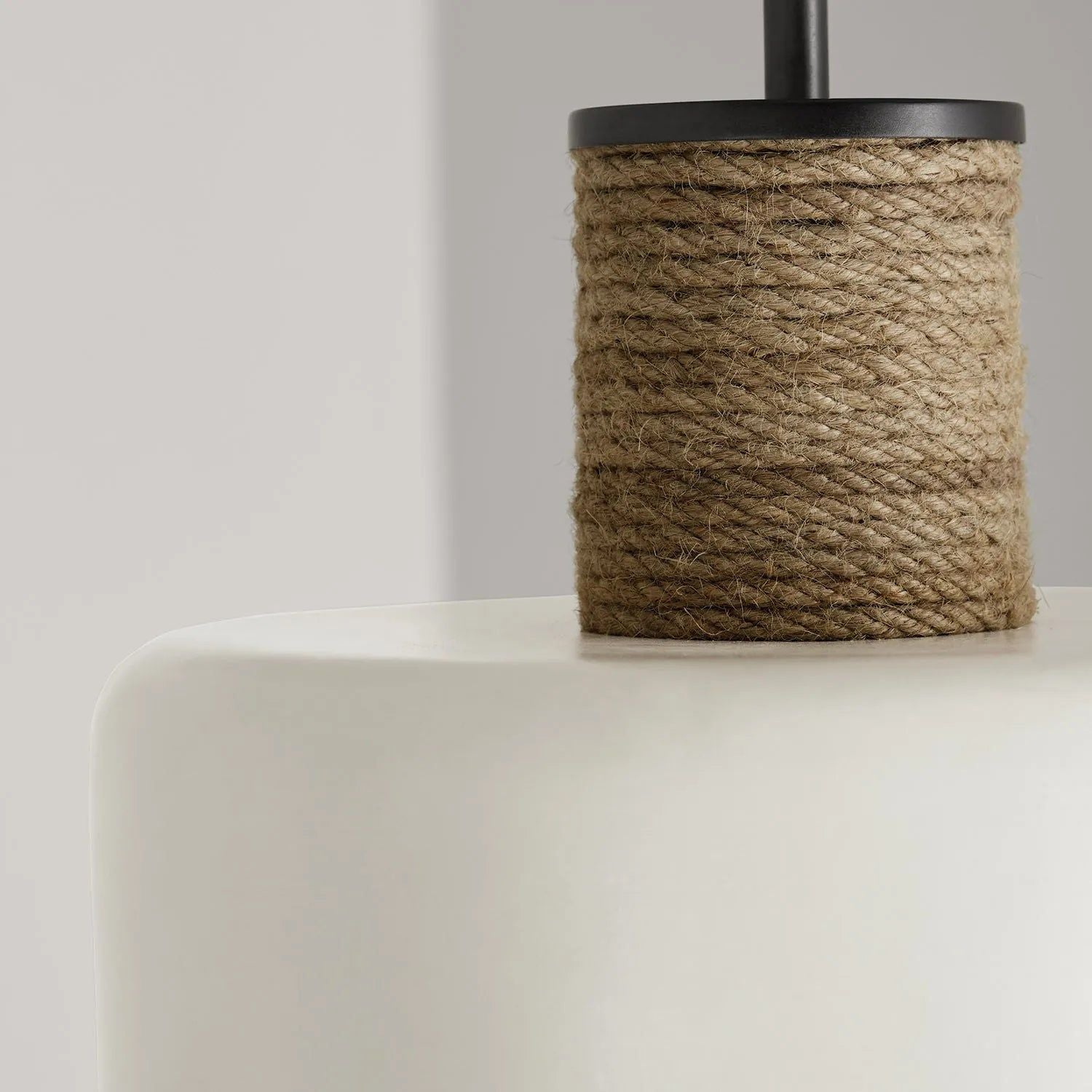 Capital Lighting Fixture Company - Destin Jute Cylinder Pendant - 340611PW | Montreal Lighting & Hardware