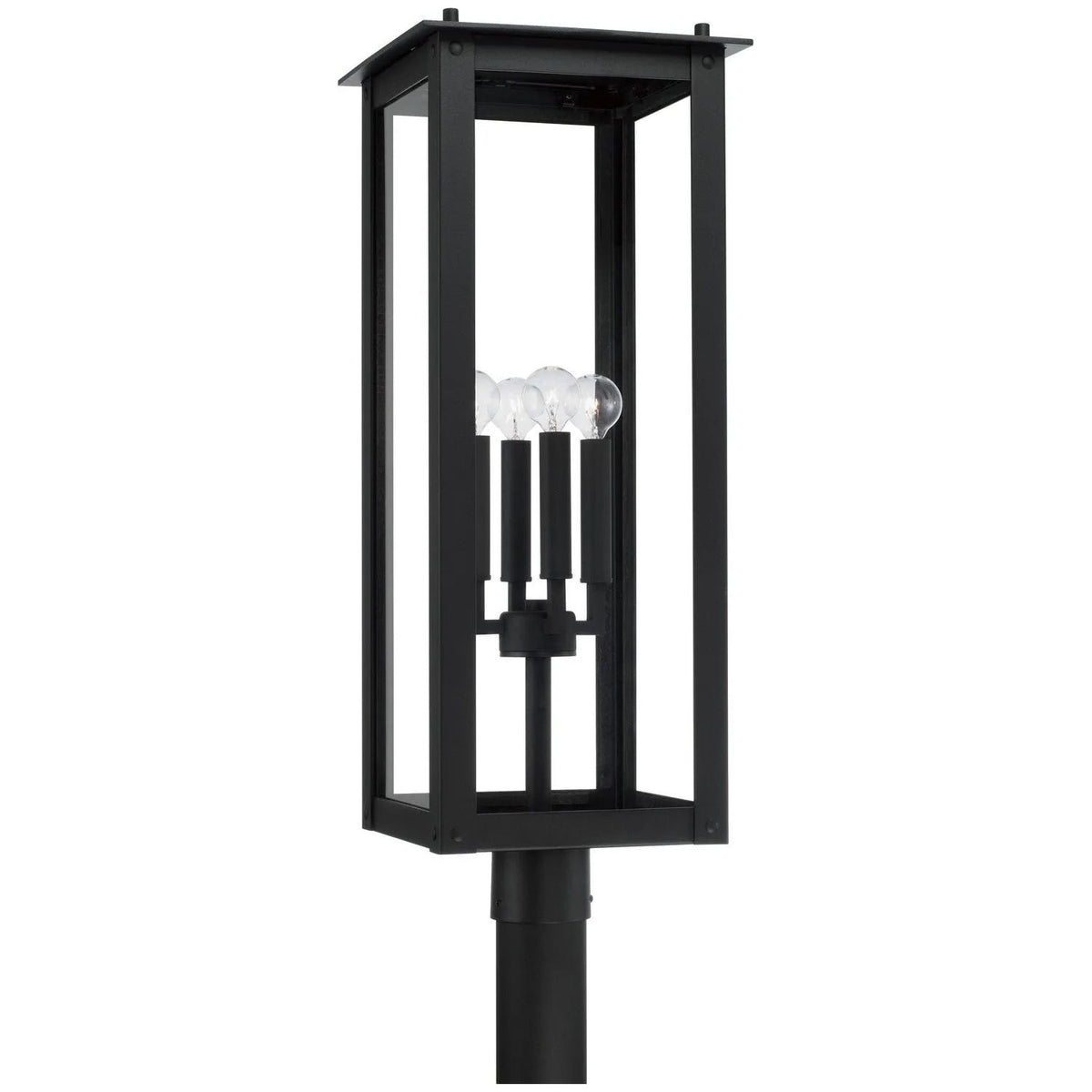 Capital Lighting Fixture Company - Hunt Outdoor Post-Lantern - 934643BK | Montreal Lighting & Hardware