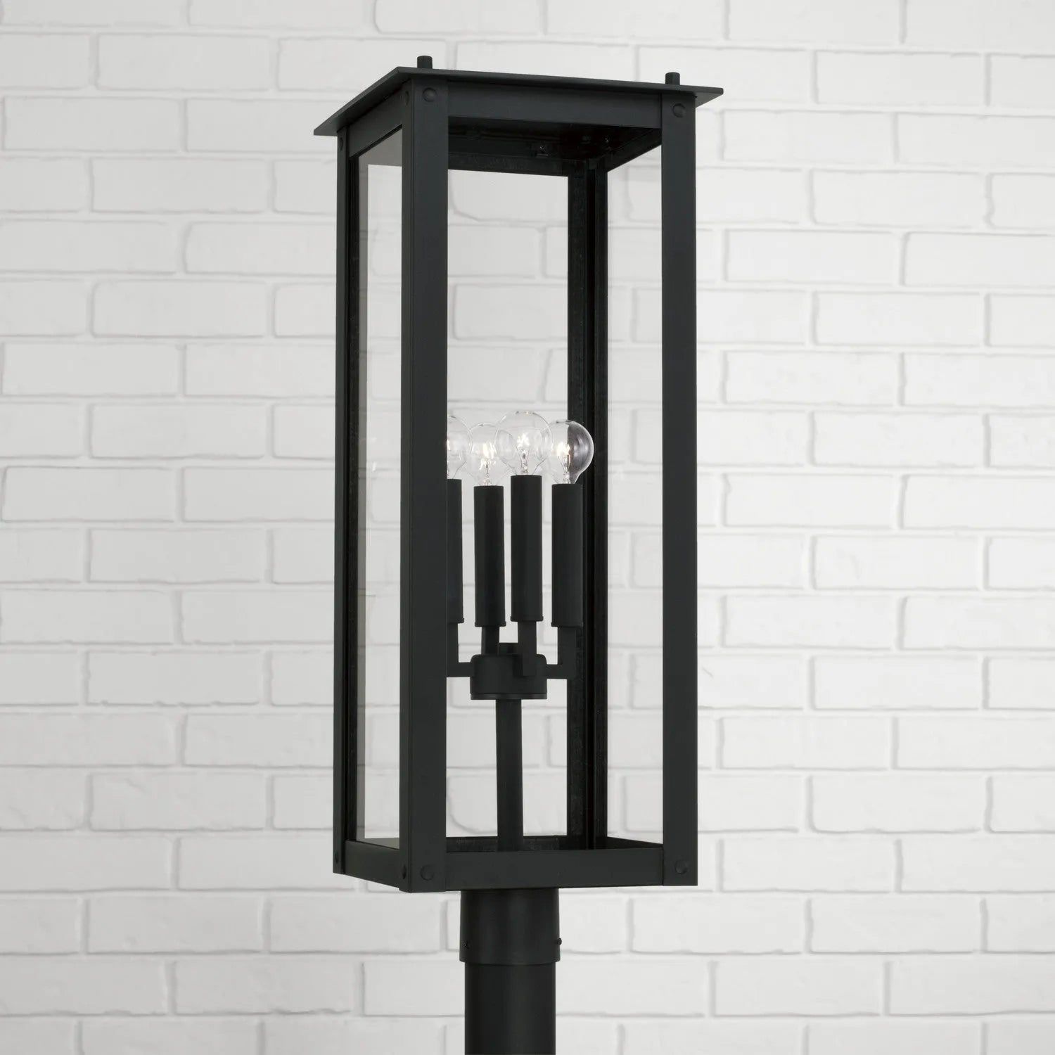 Capital Lighting Fixture Company - Hunt Outdoor Post-Lantern - 934643BK | Montreal Lighting & Hardware