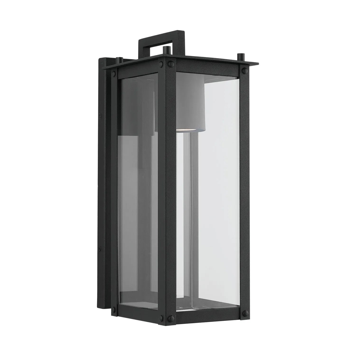 Capital Lighting Fixture Company - Hunt Outdoor Wall Lantern - 934611BK-GL | Montreal Lighting & Hardware