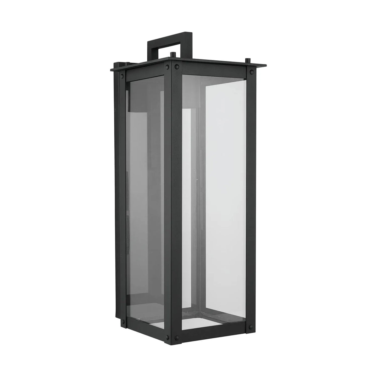 Capital Lighting Fixture Company - Hunt Outdoor Wall Lantern - 934611BK-GL | Montreal Lighting & Hardware