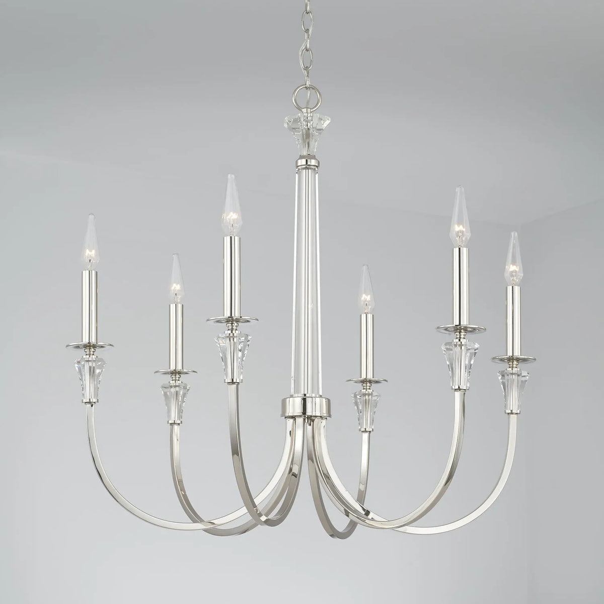 Capital Lighting Fixture Company - Laurent Chandelier - 441801PN | Montreal Lighting & Hardware