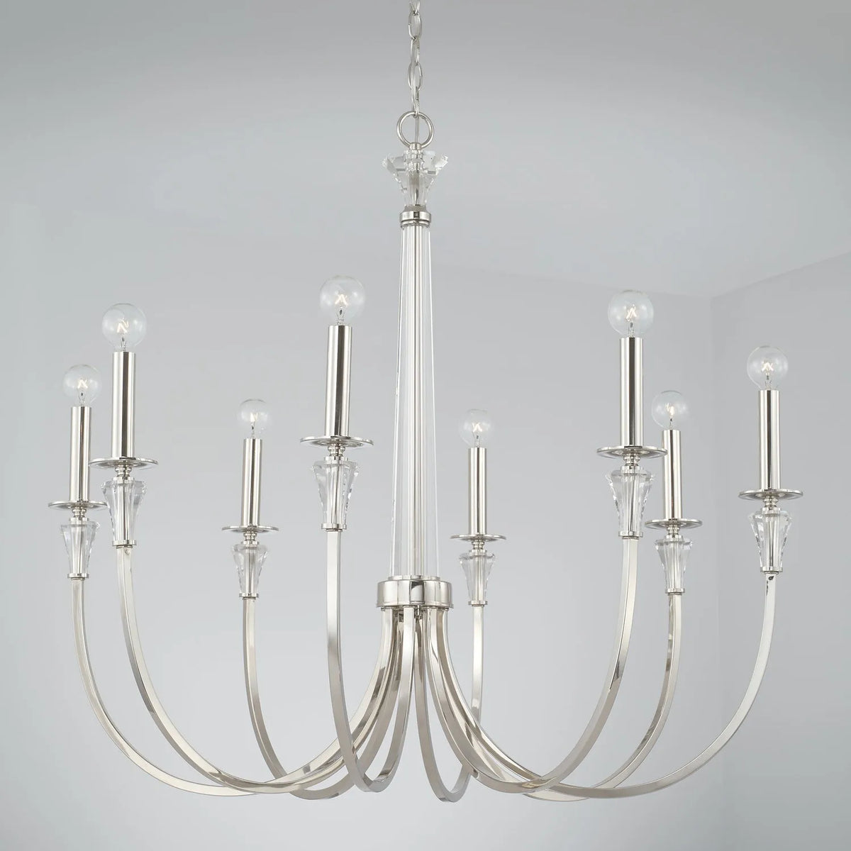 Capital Lighting Fixture Company - Laurent Chandelier - 441801PN | Montreal Lighting & Hardware