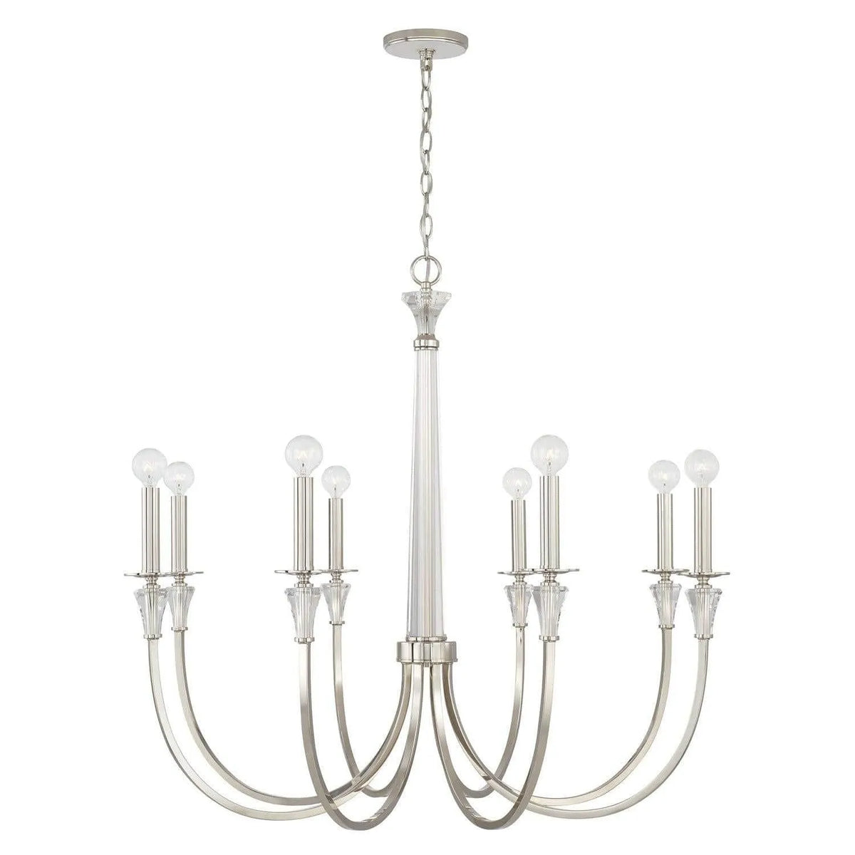 Capital Lighting Fixture Company - Laurent Chandelier - 441881PN | Montreal Lighting & Hardware