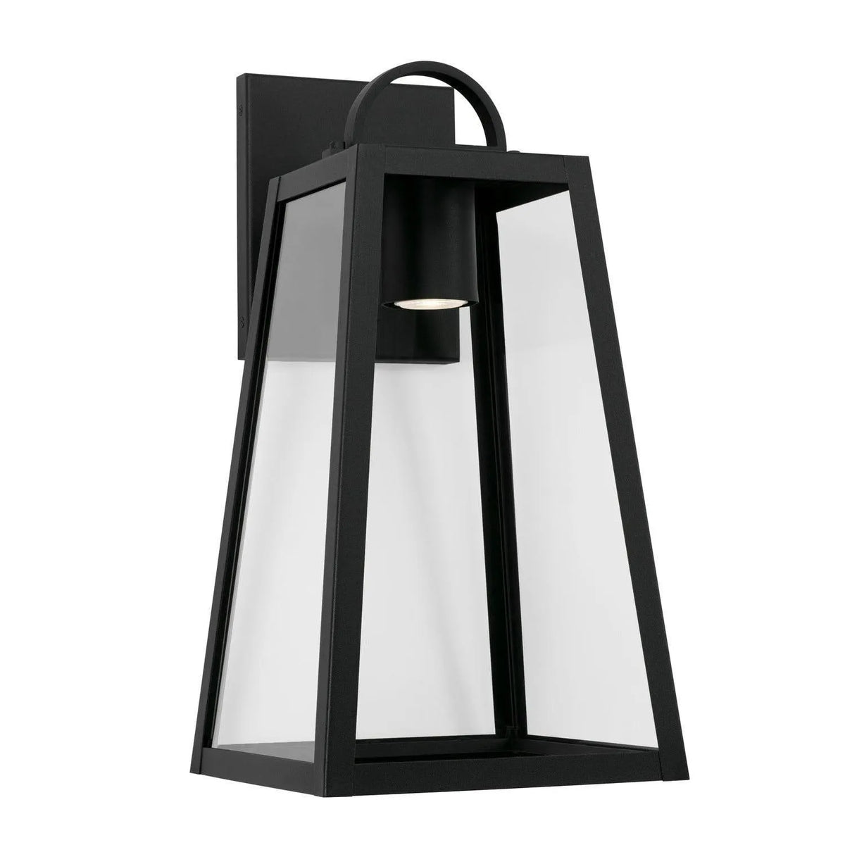 Capital Lighting Fixture Company - Leighton Outdoor Wall Lantern - 943712BK-GL | Montreal Lighting & Hardware