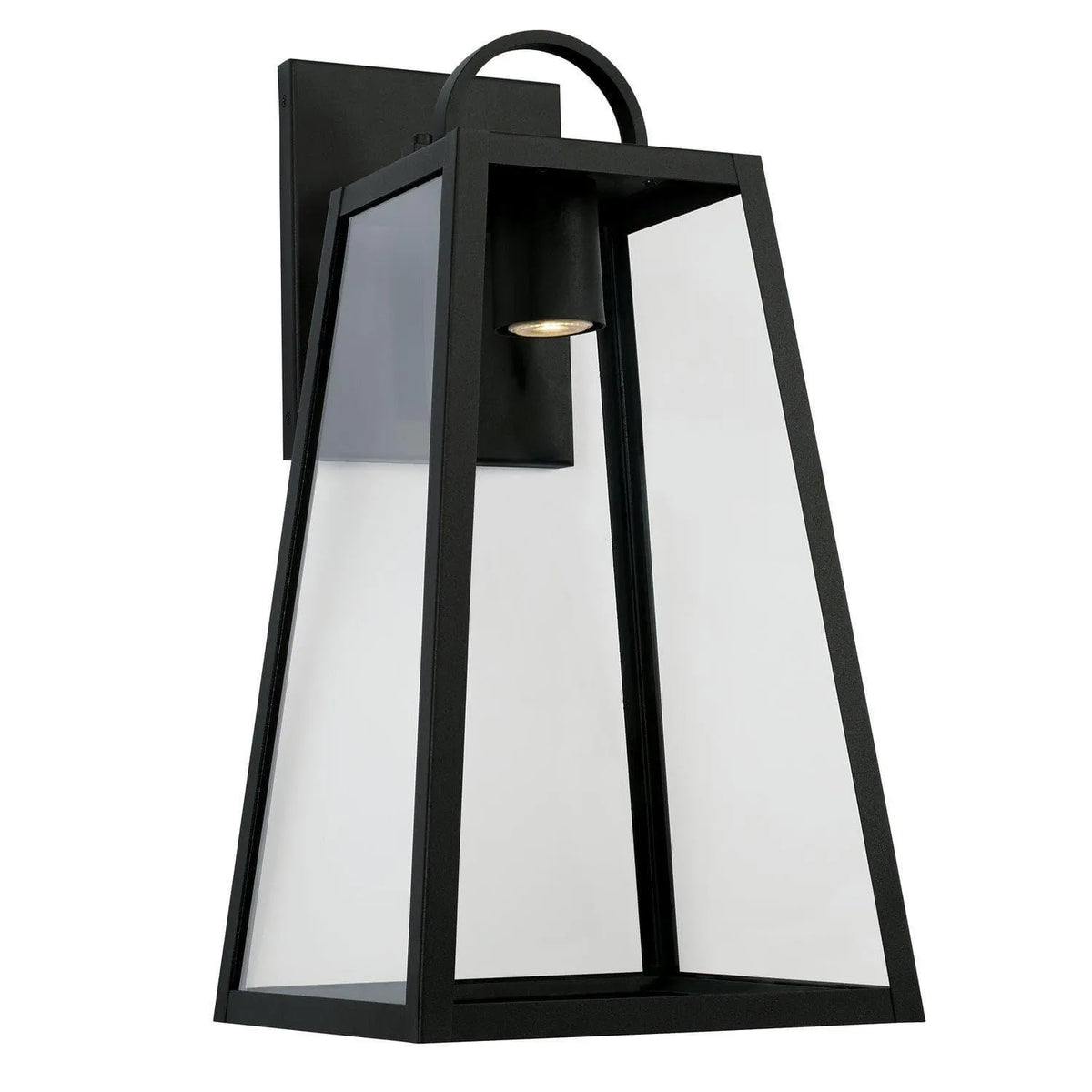 Capital Lighting Fixture Company - Leighton Outdoor Wall Lantern - 943713BK-GL | Montreal Lighting & Hardware