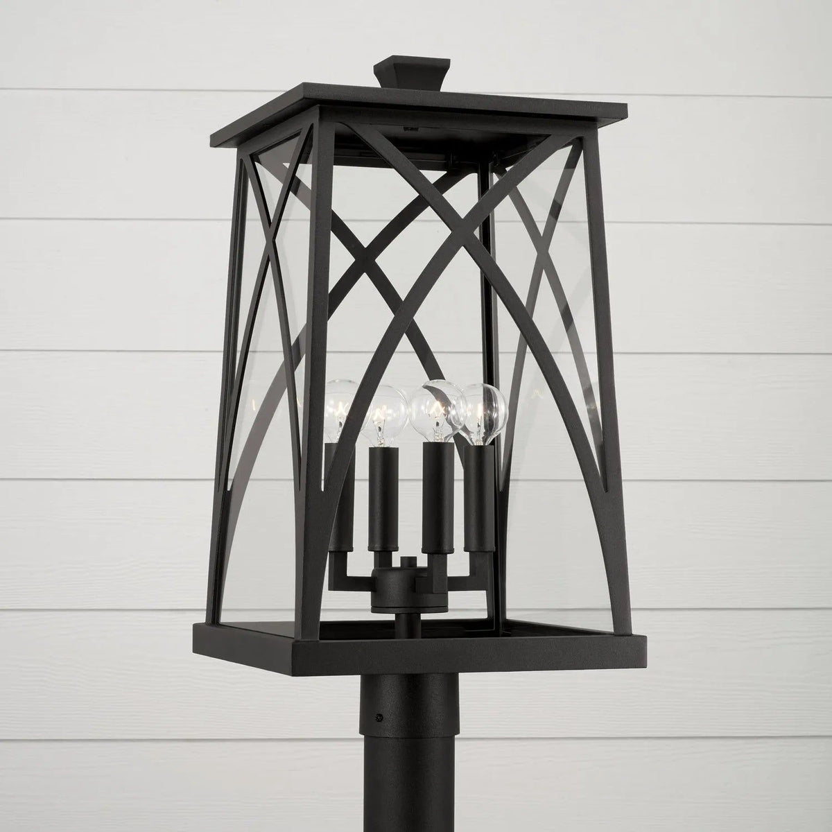 Capital Lighting Fixture Company - Marshall Outdoor Post Lantern - 946543BK | Montreal Lighting & Hardware