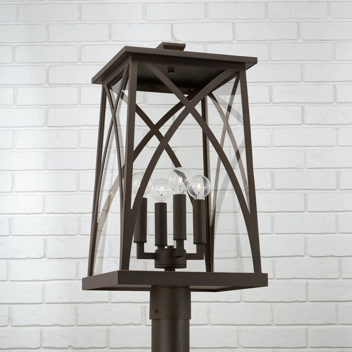 Capital Lighting Fixture Company - Marshall Outdoor Post Lantern - 946543BK | Montreal Lighting & Hardware