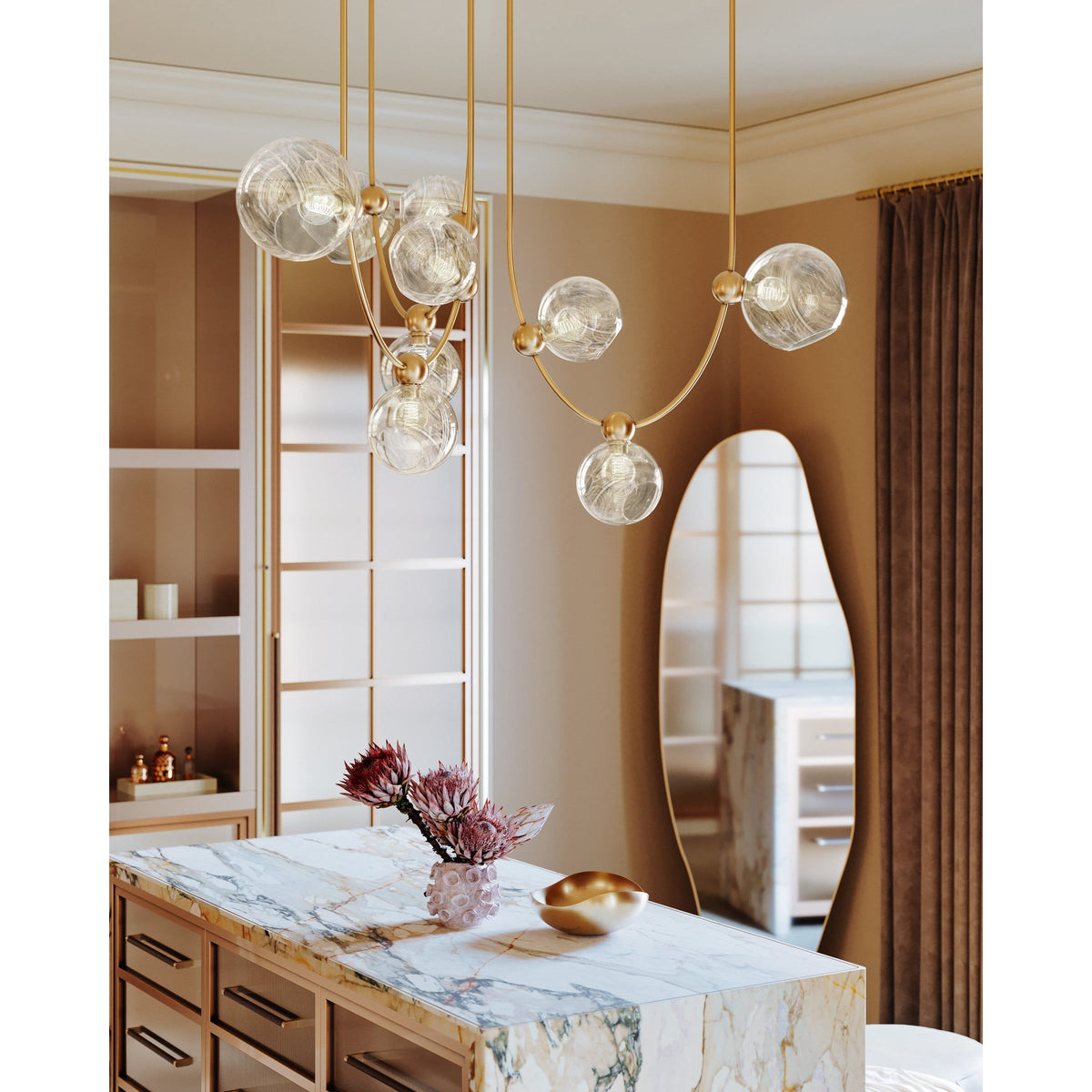 Corbett Lighting - Astraia Chandelier - 450-67-VB | Montreal Lighting & Hardware